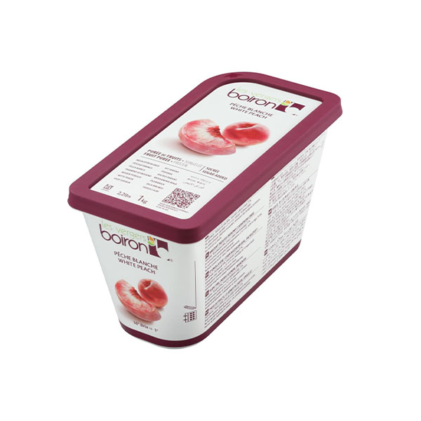 White Peach Puree With Added Sugar (frozen) – France